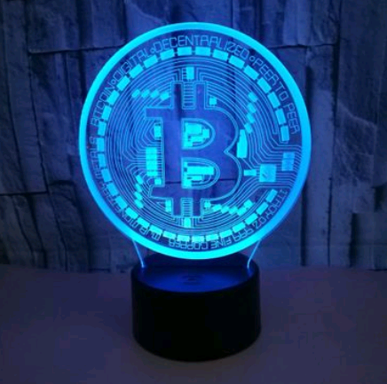 Bitcoin 3D lighting Touch + Remote