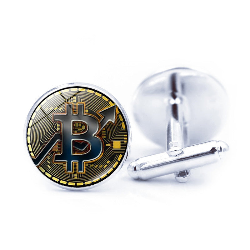 Bitcoin French Cufflinks