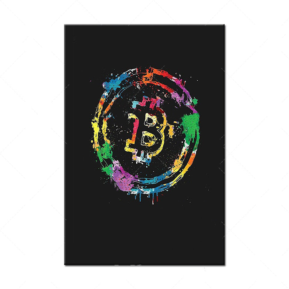 Bitcoin Art Canvas