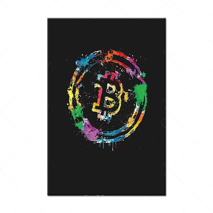 Bitcoin Art Canvas