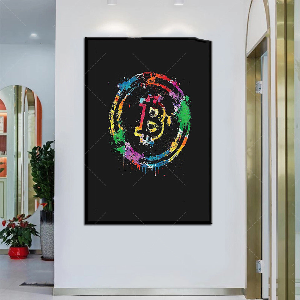 Bitcoin Art Canvas