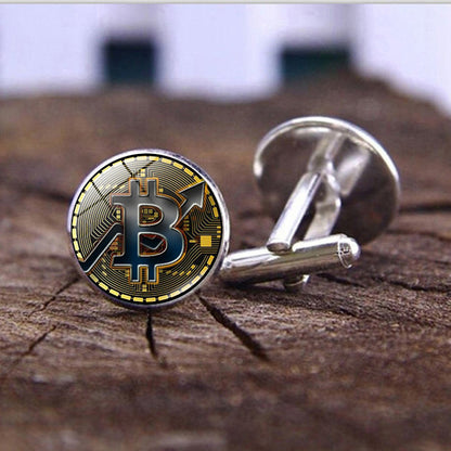 Bitcoin French Cufflinks