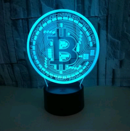 Bitcoin 3D lighting Touch + Remote