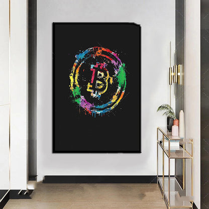 Bitcoin Art Canvas