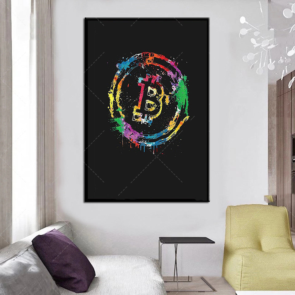 Bitcoin Art Canvas